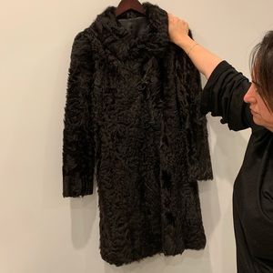 Real fur coat